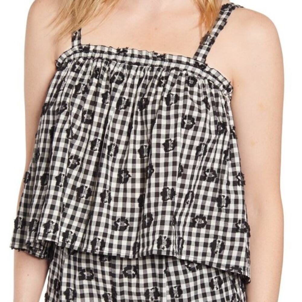 Lou & Grey floral embroidery cropped tank top